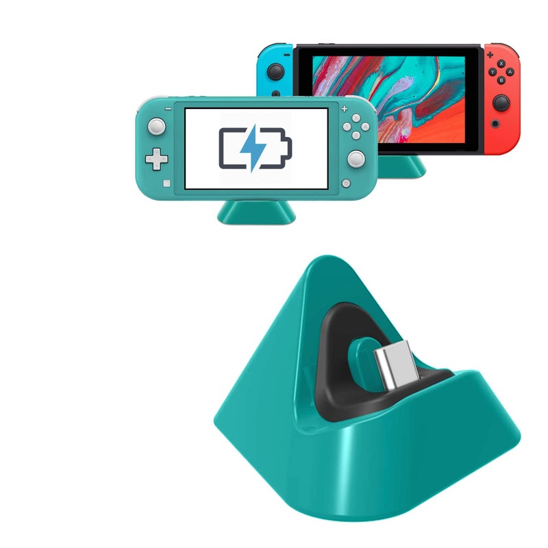 FANPL Charging Dock for Nintendo Switch Lite, Charging Stand Station Compatible with Nintendo Switch (Green) - Image 1